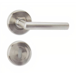 Puxador 2 espelhos redondos c/manete redonda Sofima 443, zamak bronze, P.50,2 x L.100 x Ø.52/15 mm