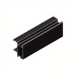 Perfil calha puxador Terra Top Line TR19-S85, p/porta de roupeiro E.18-19, alumínio prata mate, A.32 x L.25 x C.2600 mm