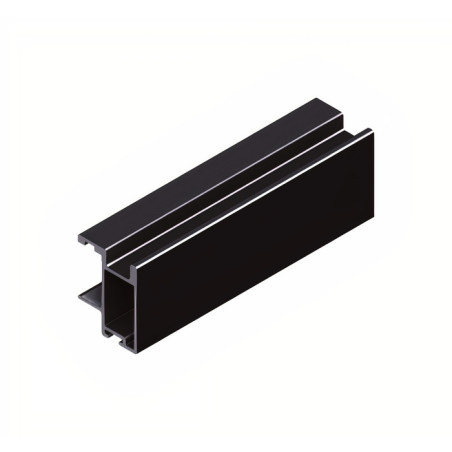 Perfil calha puxador Terra Top Line TR19-S85, p/porta de roupeiro E.18-19, alumínio prata mate, A.32 x L.25 x C.2600 mm