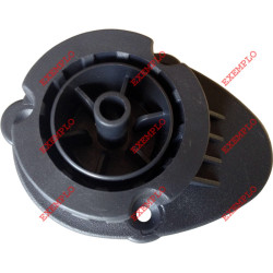 Pé para cozinha com afinação Artimol P11, plástico PP polipropileno preto, base normal sem bucha, A.80 mm