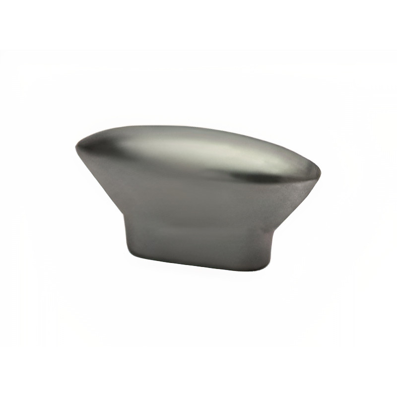 Puxador atual, cogumelo oval Sofima 724, zamak niquelado mate, 1 furo, A.19 x C.34 x L.13 mm
