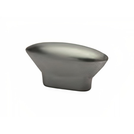Puxador atual, cogumelo oval Sofima 724, zamak cromado mate, 1 furo, A.19 x C.34 x L.13 mm