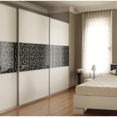 Jogo para porta de correr Saheco SF-S35/36 J, para porta interior, ferro zincado, suporta 35 kg