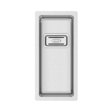 Lava louça RODI BOX LUX 17, uma pia sem escorredor, inox escovado, aplicação superior ou á face (A), 210 x 440, MOD.300 mm