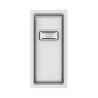 Lava louça RODI BOX LUX 17, uma pia sem escorredor, inox escovado, aplicação superior ou á face (A), 210 x 440, MOD.300 mm