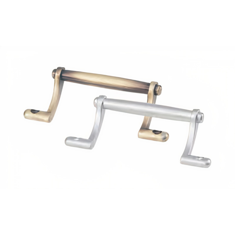 Puxador clássico, asa pega Sofima 701, zamak bronze, 2 furos distância 96, C.114 x A.35 x L.34 mm