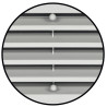 Grelha de ventilação para porta com persianas quadradas HAFELE 959.10.005, plástico cinza claro, P.23 x C.457 X A.92 mm