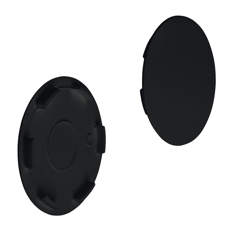 Tapa furos para encaixe de pressão, plástico preto, Ø.35 mm
