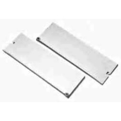 Corrediça com lenço metálico de gaveta Nacional, self close, branca, C.350 x A.085 mm