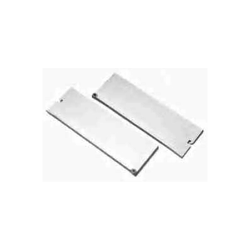 Corrediça com lenço metálico de gaveta Nacional, self close, branca, C.350 x A.085 mm