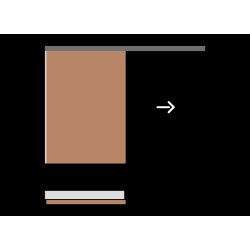 Jogo para porta de correr suspensa Saheco SF-E40/39 J, ferro zincado, suporta 40 kg