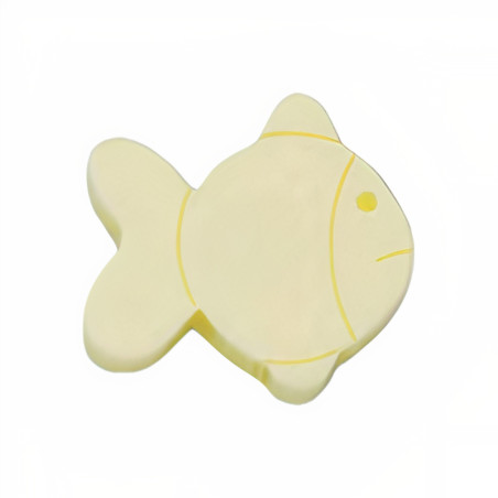 Puxador criança, peixe Nesu 601AM, metacrilato amarelo, 41 x 39 mm