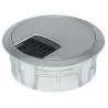 Passa cabos/fios com escova flexível HAFELE 631.35.013, plástico inox, A.23 x Ø.60 mm