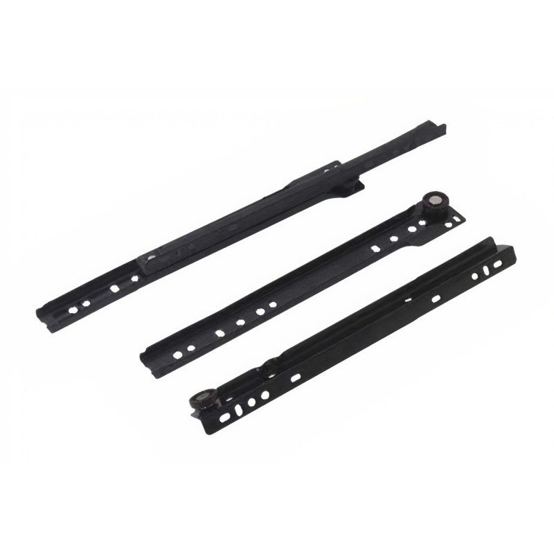 Corrediça de gaveta C800, self close, branca, C.400 mm