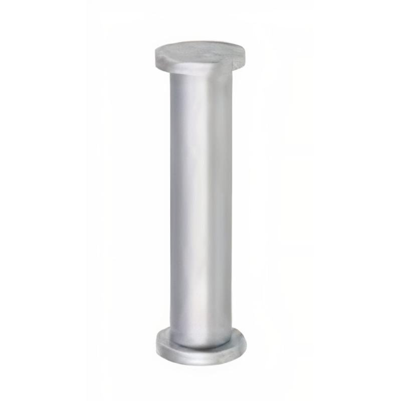Suporte de prateleira coluna para vidro Sofima 1050, base zamak, corpo latão lacado cromado mate, Ø.28 x A.100 mm