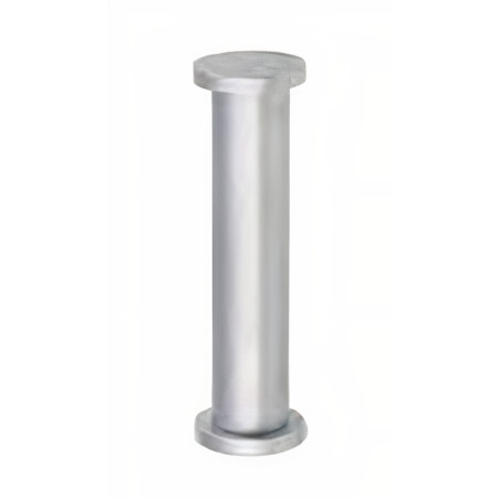 Suporte de prateleira coluna para vidro Sofima 1050, base zamak, corpo latão lacado cromado mate, Ø.28 x A.100 mm