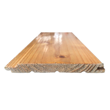 Forro/perfil/lambrim em madeira de abeto/casquinha, C.até 3000 x L.95 x A.10 mm