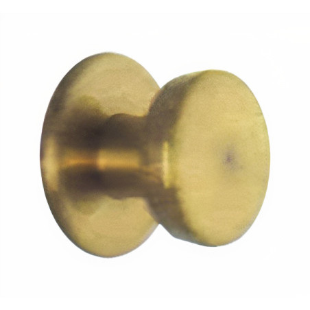 Puxador espelho redondo c/bola pequena Sofima 485, zamak cromado mate, P.27 x Ø.35/30 mm