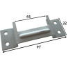 Tranqueiro simples para travessas de cama Artimol cinza com 45 mm