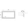 Lava louça RODI OKIO LINE 104, uma pia lateral com escorredor reversível, inox não polido, encastrar, 1000 x 500, MOD.600 mm