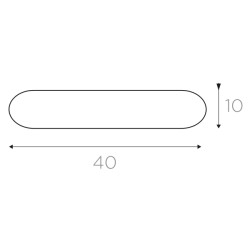 Régua LED panel light luz branca c/bateria de lítio L212.300, c/sensor, C.30 x L.4 x A.1 cm c/80 LEDs, 120º, 5V 2W 180LM 4000K