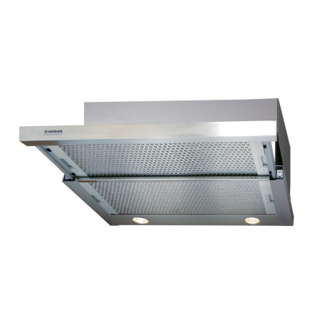 Exaustor telescópico de encastre NODOR Extender 90 1698, inox, 100W, som 45,5-57dB, fluxo ar 2 velocidades 150-390m3/h, 90 cm