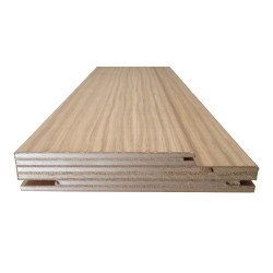 Aro com rebaixo, contraplacado revestido a folha de carvalho composto, sem verniz, C.2150 x E.30 x L.140 mm