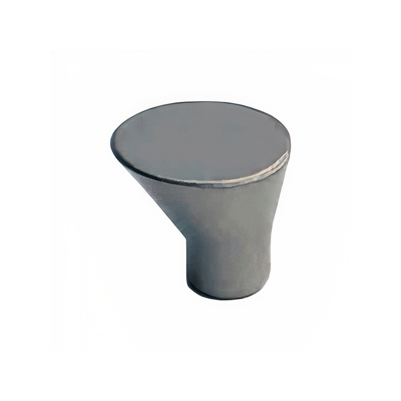 Puxador atual, cone SM 295, zamak cromado mate, 1 furo, Ø.19 x A.16 mm