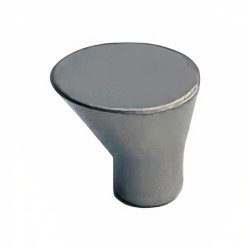 Puxador atual, cone SM 295, zamak oxidado bronze, 1 furo, Ø.19 x A.16 mm