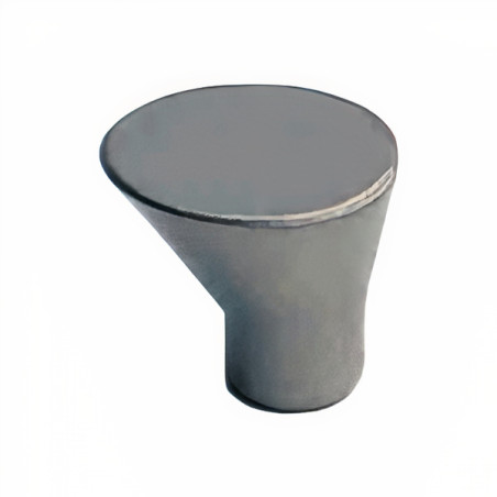 Puxador atual, cone SM 295, zamak oxidado bronze, 1 furo, Ø.19 x A.16 mm