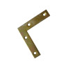 Esquadro p/móveis/mobiliário 18C, ferro zincado amarelo, L.13 x 64 x 64 x E.2 mm