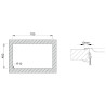 Lava louça RODI OKIO LINE 80 BB, duas pias sem escorredor, inox polido, encastrar, 800 x 500, MOD.800 mm