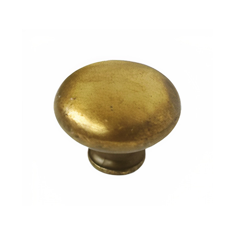 Puxador rústico, cogumelo redondo Nesu 2352C, zamak bronze envelhecido, 1 furo, Ø.20 x A.17 mm