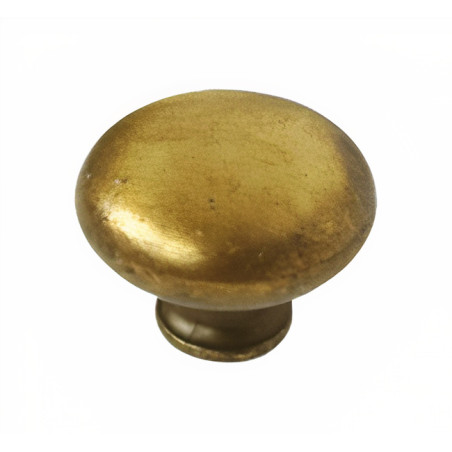 Puxador rústico, cogumelo redondo Nesu 2357C, zamak bronze envelhecido, 1 furo, Ø.25 x A.20 mm