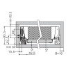 Lateral de gaveta com amortecedor DTC O44, silenciosa, extração total, suporta 40 kg, cinza, A.83 x C.500 mm