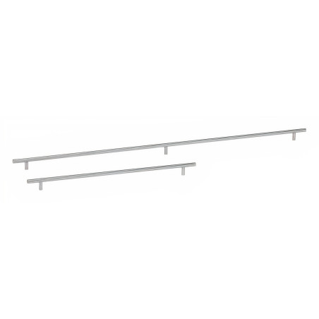 Puxador atual, asa barra redonda reta Sofima 2001, inox, 2 furos distância 192, Ø.10 x A.30 x C.258 mm