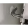 Batente autocolante para porta de interior Nesu 720BL, plástico ABS branco, Ø.60 x A.13 mm
