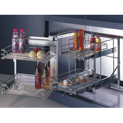 Canto mágico E4206 direito com amortecedor, P.500 x A.520, porta 450, MOD.900 mm