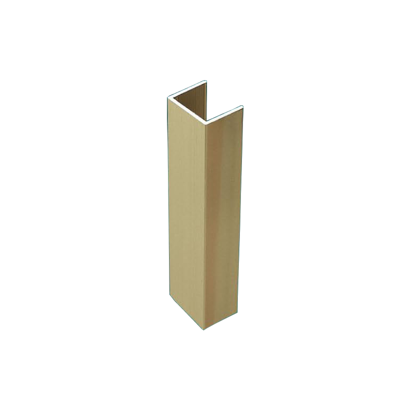 Perfil calha U 10962, alumínio bronze, para porta de roupeiro com 16 mm