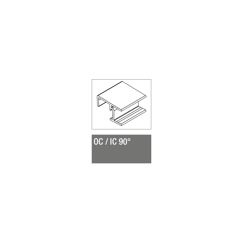 Acessório REHAU para rodapé cozinha 150, canto exterior/interior 90º, branco
