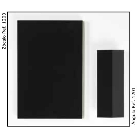 Rodapé para cozinha, plástico PVC revestido, preto brilho, 150 x 4000 mm