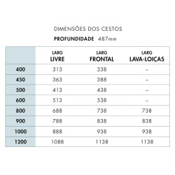 Gaveta livre c/distanciador VAUTH-SAGEL VS SUB Basket extracção total c/amort., Saphir crom., P.487 x A.160 x L.788, MOD.900 mm