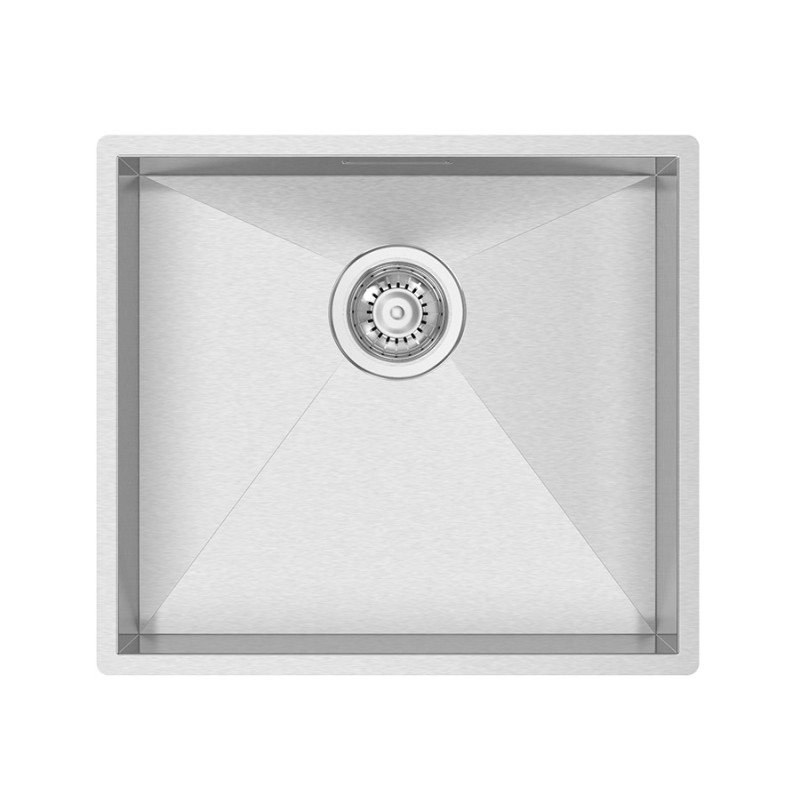 Lava louça RODI BOX LINE 50, uma pia sem escorredor, inox escovado, aplicação superior ou á face, 536 x 436, MOD.600 mm