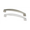 Puxador atual, asa ponte Sofima 391, zamak níquel escovado, 2 furos distância 128, E.8 x A.28 x L.18,6 x C.143 mm
