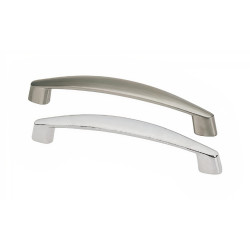 Puxador atual, asa ponte Sofima 391, zamak bronze, 2 furos distância 128, E.8 x A.28 x L.18,6 x C.143 mm
