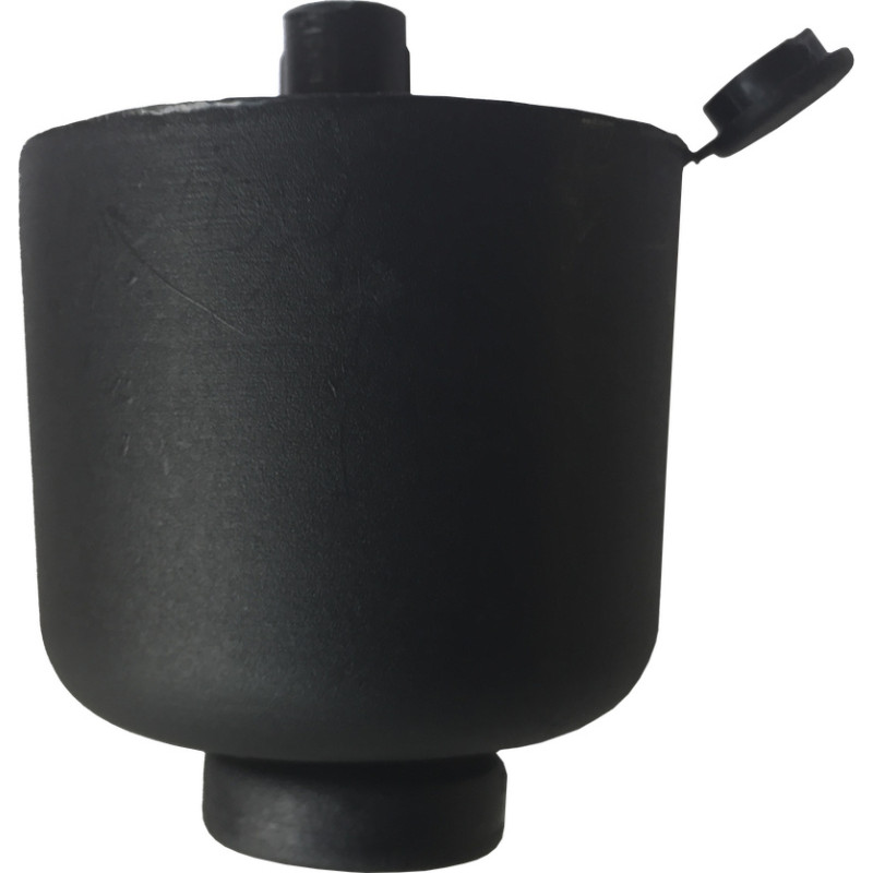 Pé nivelador com afinação, plástico, corpo Ø.52/48, base Ø.24, perno Ø.10, A.45 mm
