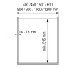 Gaveta livre c/distanciador VAUTH-SAGEL VS SUB Basket extracção total c/amort., Saphir crom., P.487 x A.160 x L.788, MOD.900 mm