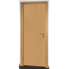 Porta interior lisa 1F, revestida a folha carvalho, c/furação, c/verniz, A.2000 x L.700 x E.35 mm (c/mecanização esquerda)