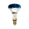 Stock-off, lâmpada redonda luz incandescente R50, prata/azul, Ø.5 x 8,5 cm, E14, 40°, 220/240V 25W