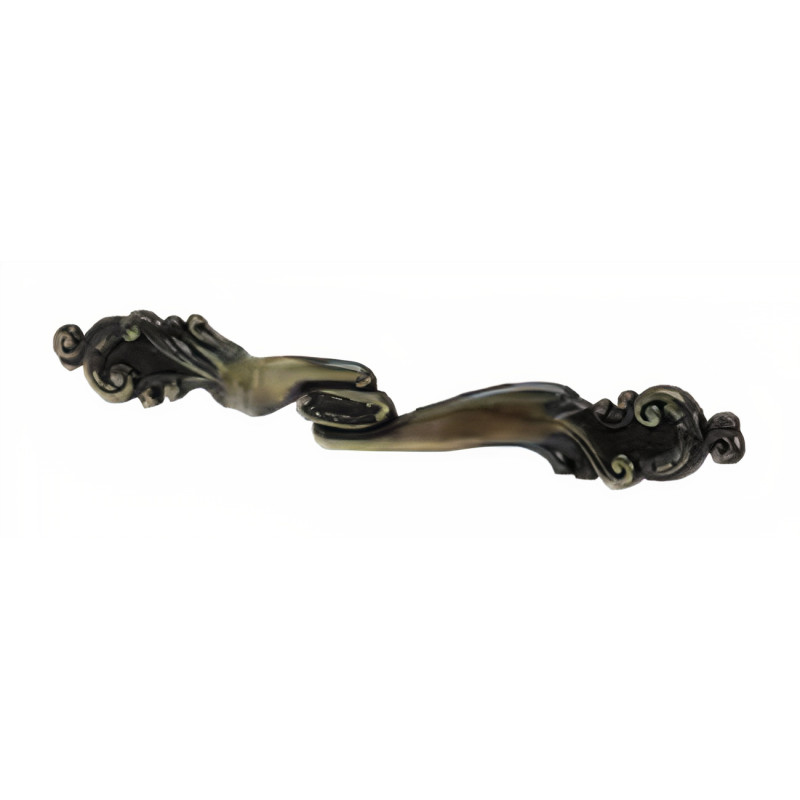 Puxador rústico, asa laço Sofima 137, zamak bronze, C.135 x A.15 mm
